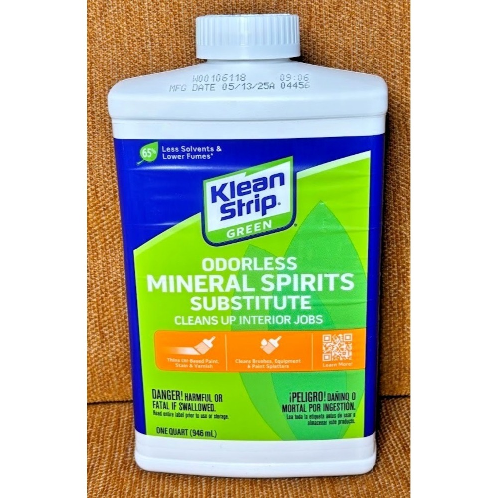 LOT OF 4 KLEAN STRIP GREEN ODORLESS MINERAL‎ SPIRITS 4 Quart/Box Interior Job